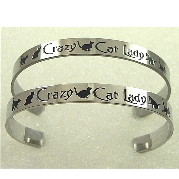 Jewelry - Crazy Cat Lady Cuff Bracelet